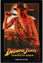 Indiana Jones and the Temple of Doom, Rolled 27" x 41" Original Movie Art Poster